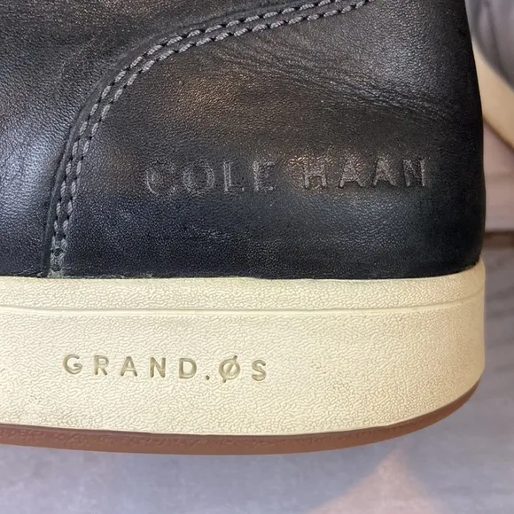 Cole Haan Vartan 2.0 Black Leather Lace Up Ankle Boots Men’s Size 10.5M