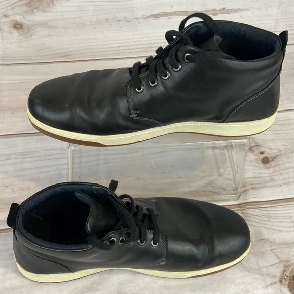 Cole Haan Vartan 2.0 Black Leather Lace Up Ankle Boots Men’s Size 10.5M