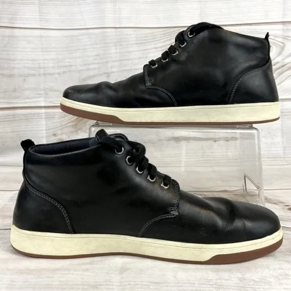 Cole Haan Vartan 2.0 Black Leather Lace Up Ankle Boots Men’s Size 10.5M