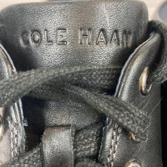 Cole Haan Vartan 2.0 Black Leather Lace Up Ankle Boots Men’s Size 10.5M