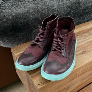 COLE HAAN X NIKE AIR MENS LEATHER &amp; CANVAS BOOTS Size 9.5 MENS