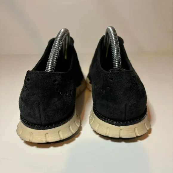 Cole Haan Zerogrand Oxford Wingtip Casual Shoes Leather Black Suede Mens 7M