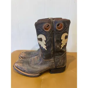 Coltford Men’s Distressed Brown Leather Cowboy Boots Western Wear Rodeo Size 9.5