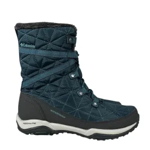 Columbia Boot Womens 7 Cascara Blue Waterproof Insulated Winter Snow Lace Up
