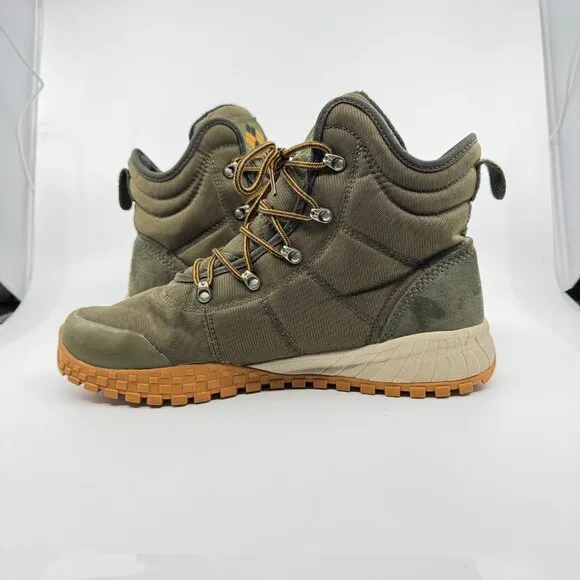 Columbia Boots Men Size 11 Green Fairbanks Omni-Heat Snow Boot High Waterproof