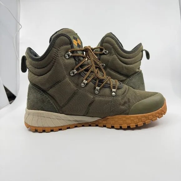 Columbia Boots Men Size 11 Green Fairbanks Omni-Heat Snow Boot High Waterproof