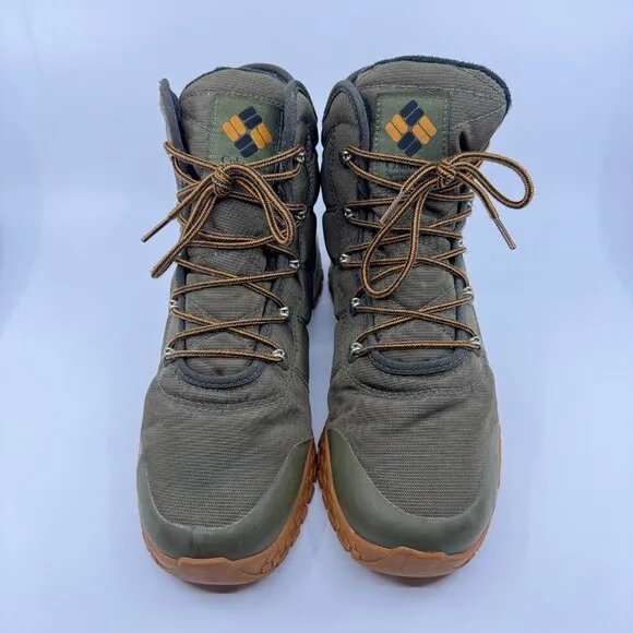 Columbia Boots Men Size 11 Green Fairbanks Omni-Heat Snow Boot High Waterproof