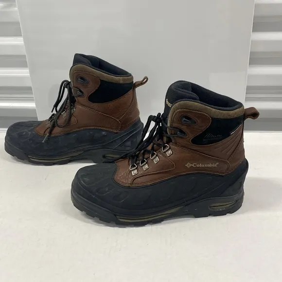 COLUMBIA BUGABOOTOO Thermolite Waterproof  BROWN &amp; Black Snow Boots VGUC Size 10