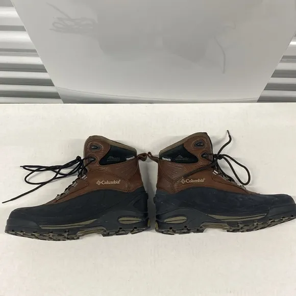 COLUMBIA BUGABOOTOO Thermolite Waterproof  BROWN &amp; Black Snow Boots VGUC Size 10