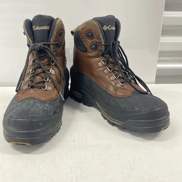 COLUMBIA BUGABOOTOO Thermolite Waterproof  BROWN &amp; Black Snow Boots VGUC Size 10