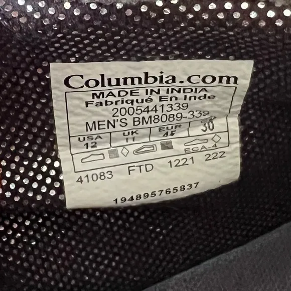 Columbia NEW Men's Trailstorm Mid Waterproof Omni-Heat Boot Size 12 #1167