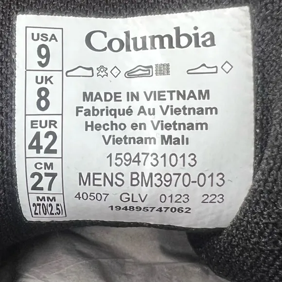 Columbia Newton Ridge Plus II Waterproof Men's Boot Size 9 SKU#24536