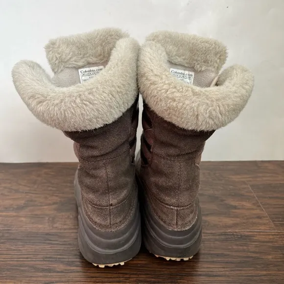 Columbia Sierra Summette 2 Quilted Outdoor Winter Snow Boots Brown Size 7.5
