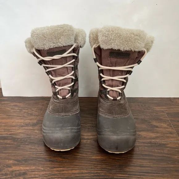 Columbia Sierra Summette 2 Quilted Outdoor Winter Snow Boots Brown Size 7.5