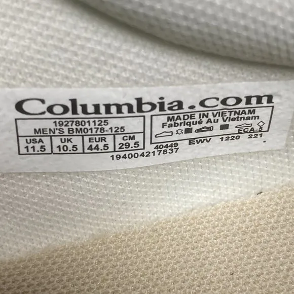 Columbia Wilddone Generation Low Mens Trainer Shoe White BM0178-125 NEW* Sz 11.5