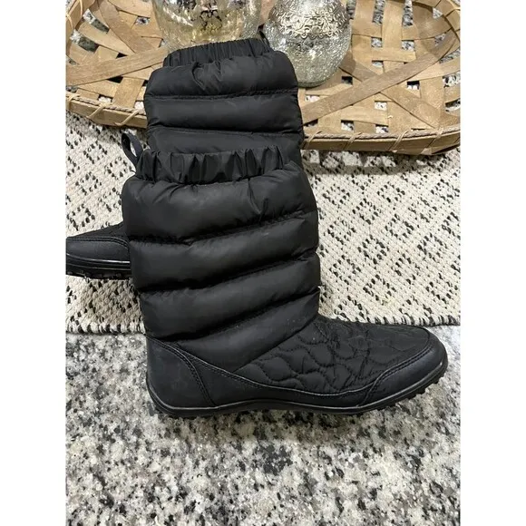 columbia women's minx slip VI snow boots Size 8 black