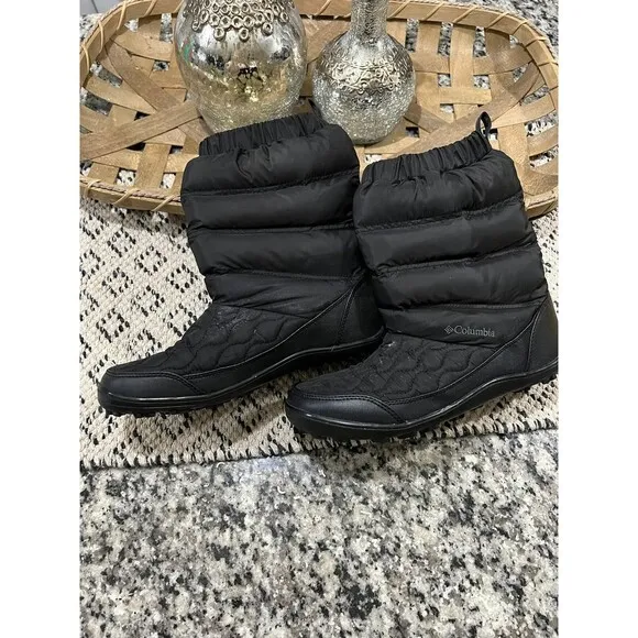 columbia women's minx slip VI snow boots Size 8 black