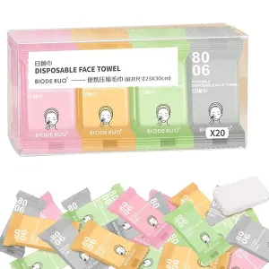 Compressed Towels-Soft and Durable Compressed Towels for Travel, Portable Dehydrated Towels, Coin Tissues Camping Wipes, Suitable for Hotels, Bathrooms, Spas, Offices