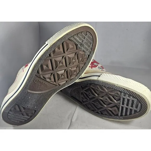 Converse All Star Stencil Kit Unisex  Red/White No Lace Slip-On Shoes Size M6/W8
