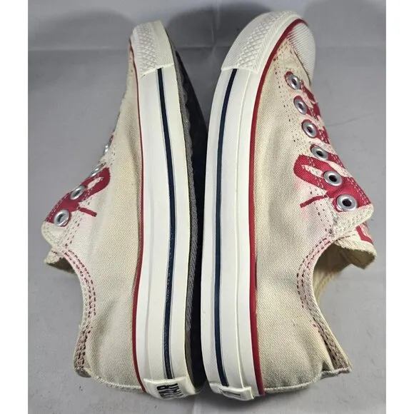 Converse All Star Stencil Kit Unisex  Red/White No Lace Slip-On Shoes Size M6/W8