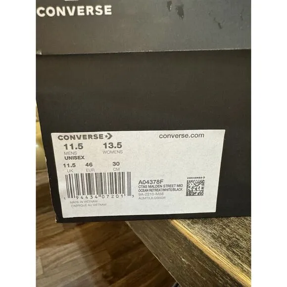 Converse‎ Chuck Taylor All Star High Street Mid Blue Mens 11.5 Sneakers A04378F