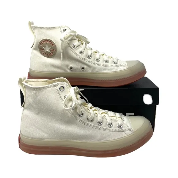 Converse Chuck Taylor CX Explore Hi Skate Shoe Men Sneakers Egret Canvas A02810C