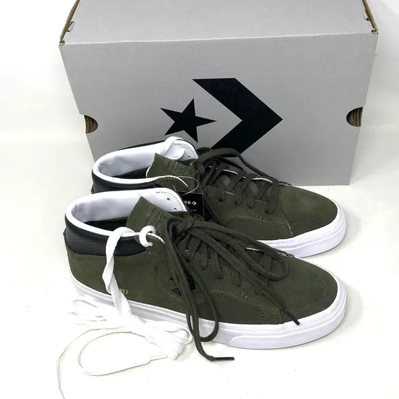 Converse Louie Lopez Pro Shoes Women's Size Suede Khaki Mid Top Casual 171981C