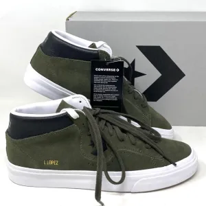 Converse Louie Lopez Pro Shoes Women's Size Suede Khaki Mid Top Casual 171981C
