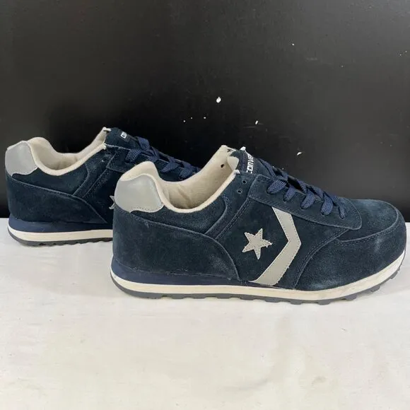 Converse Mens Navy Blue Steel Toe Work Sneakers Size 13M SKU 6594