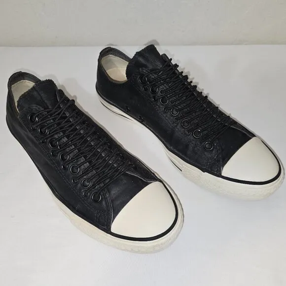 Converse x John Varvatos Multi Eyelet Men's Black Sneaker Shoes 145385C (US 9.5)
