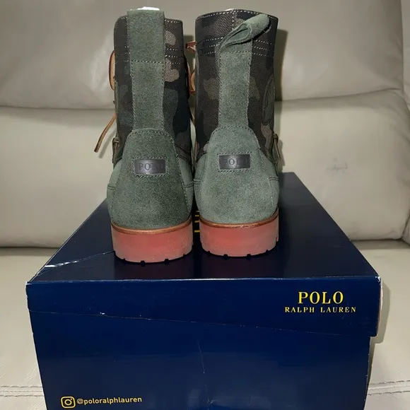 COPY - Authentic men’s, designer, camouflage, Ralph, Lauren, ranger boots