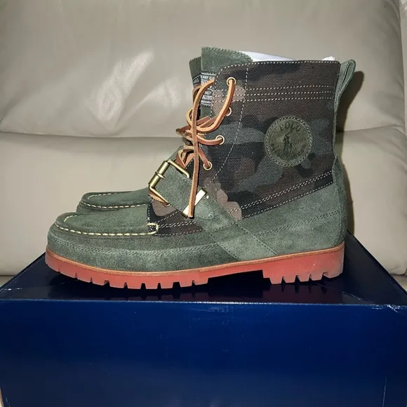 COPY - Authentic men’s, designer, camouflage, Ralph, Lauren, ranger boots