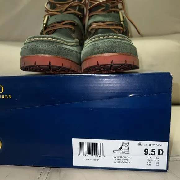 COPY - Authentic men’s, designer, camouflage, Ralph, Lauren, ranger boots