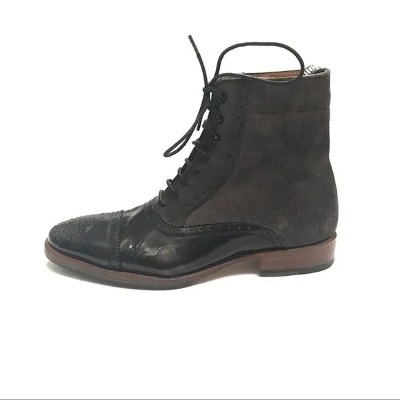 COPY - Fluevog Hartford Wingtip Brogue Victorian Boots