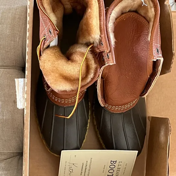 COPY - NEW LLBean Sherpa lined boots