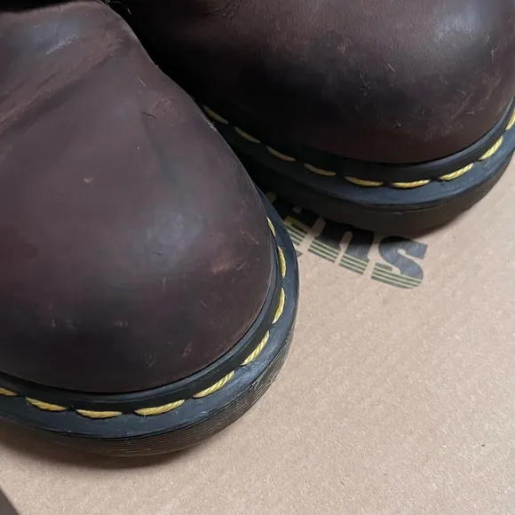 COPY - Vintage Dr. Martens Distressed Steel Toe Oxford MADE IN ENGLAND Shoes