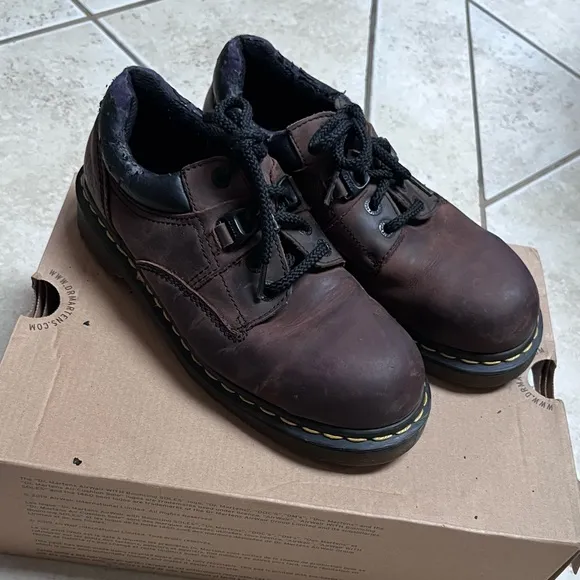 COPY - Vintage Dr. Martens Distressed Steel Toe Oxford MADE IN ENGLAND Shoes