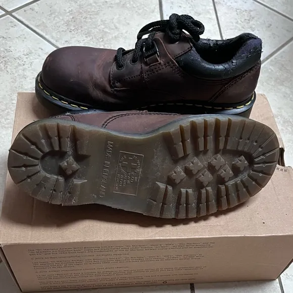 COPY - Vintage Dr. Martens Distressed Steel Toe Oxford MADE IN ENGLAND Shoes