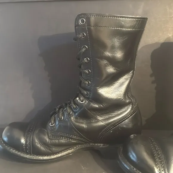 Corcoran 1500 Black Leather Combat Boots
