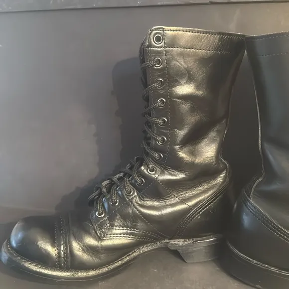 Corcoran 1500 Black Leather Combat Boots