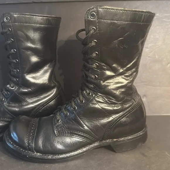 Corcoran 1500 Black Leather Combat Boots
