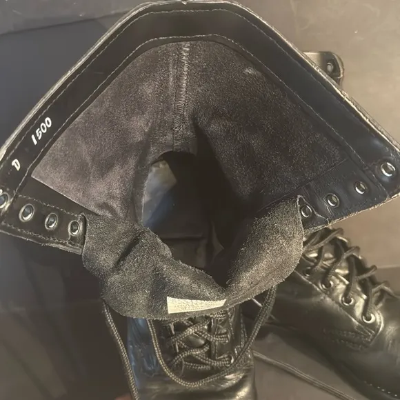 Corcoran 1500 Black Leather Combat Boots