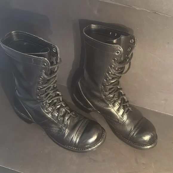 Corcoran 1500 Black Leather Combat Boots