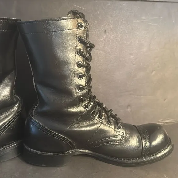 Corcoran 1500 Black Leather Combat Boots