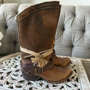 Corral Cowboy Western Brown Leather Boots Women’s 7