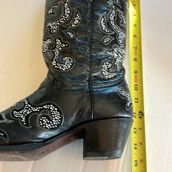 Corral Womens Western Cowgirl Sequin Boots. Inlay and Crystals. Rodeo Size 9