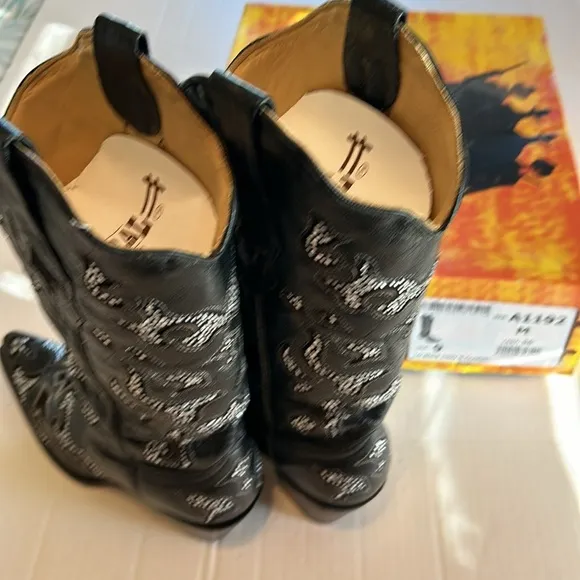 Corral Womens Western Cowgirl Sequin Boots. Inlay and Crystals. Rodeo Size 9