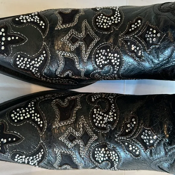 Corral Womens Western Cowgirl Sequin Boots. Inlay and Crystals. Rodeo Size 9