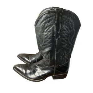 Coyote Joe Boots Black Leather Pointed Toe Women’s 8.5 Men’s 7