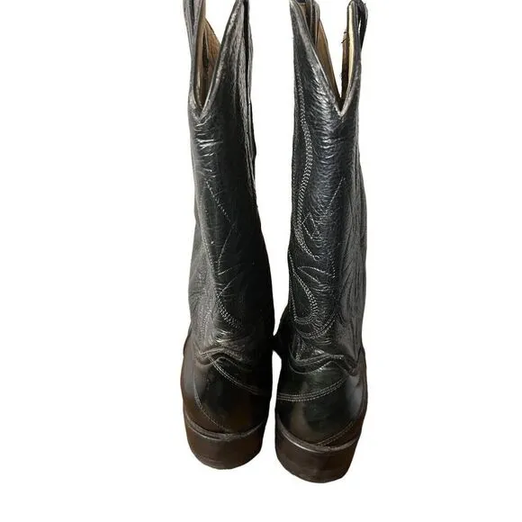Coyote Joe Boots Black Leather Pointed Toe Women’s 8.5 Men’s 7
